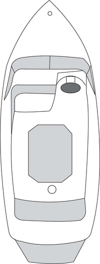 Carver Flex-Fit&trade; PRO Polyester Size 3 Boat Cover f/Fish &amp; Ski Boats I/O or O/B &amp; Wide Bass Boats - Grey
