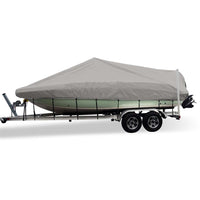 Carver Flex-Fit&trade; PRO Polyester Size 11 Boat Cover f/V-Hull Center Console Fishing Boats - Grey