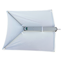 TACO ShadeFin w/White Fabric, Bag &amp; Fixed Rod Holder Mount Kit