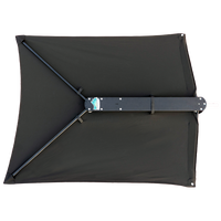 TACO ShadeFin w/Black Fabric, Bag &amp; Fixed Rod Holder Mount Kit