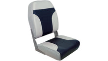 Springfield High Back Multi-Color Folding Seat - Blue/Grey