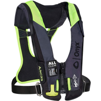 Onyx Impulse A/M 33 All Clear w/Harness Auto/Manual Inflatable Life Jacket - Grey