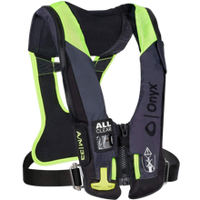 Onyx Impulse A/M 33 All Clear w/Harness Auto/Manual Inflatable Life Jacket - Grey