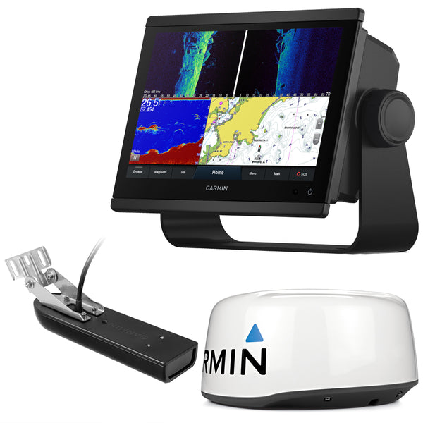Garmin GPSMAP 1243xsv Combo GPS/Fishfinder - Preloaded US+Canada+Bahamas BlueChart g3 - LakeVu g3 w/GT23M-TM &amp; GMR 18 HD+
