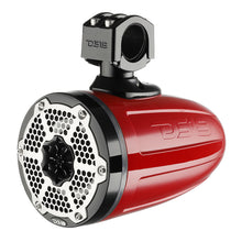 DS18 6.5" Neodymium Marine Towers w/Built-in Passive Radiator, 1" Driver &amp; RGB LED Light - 450 Watts (Pair) - Red