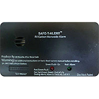 Safe-T-Alert SA-340 Black RV Battery Powered CO2 Detector - Rectangle