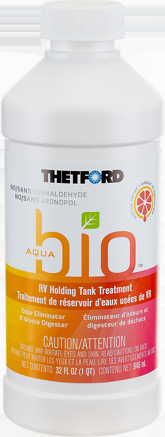 Thetford AquaBio RV Holding Tank Treatment - Citrus Twist Scent - Formaldehyde Free - 32oz