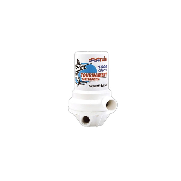 Rule Tournament Series 1600 GPH Livewell Pump Dual Port