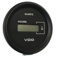 VDO Cockpit Marine 52mm (2-1/16&quot;) LCD Hourmeter - Black Dial/Chrome Bezel