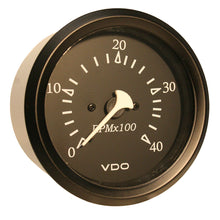VDO Cockpit Marine 85MM (3-3/8&quot;) Diesel Tachometer - 4000 RPM - Black Dial/Bezel