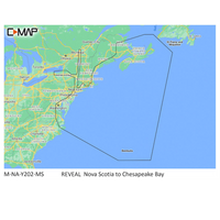 C-MAP M-NA-Y202-MS Nova Scotia to Chesapeake Bay REVEAL&trade; Coastal Chart