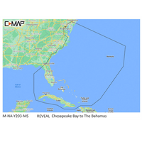C-MAP M-NA-Y203-MS Chesapeake Bay to Bahamas REVEAL&trade; Coastal Chart