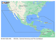 C-MAP M-NA-Y205-MS Central America &amp; Caribbean REVEAL&trade; Coastal Chart