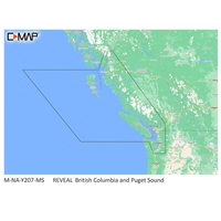 C-MAP M-NA-Y207-MS Columbia &amp; Puget Sound REVEAL&trade; Coastal Chart