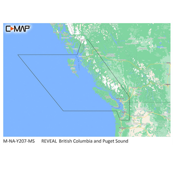 C-MAP M-NA-Y207-MS Columbia &amp; Puget Sound REVEAL&trade; Coastal Chart