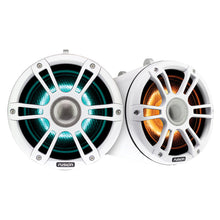FUSION SG-FLT882SPW 8.8&quot; Wake Tower Speakers w/CRGBW LED Lighting - White