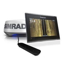 Simrad GO9 XSE Chartplotter Radar Bundle HALO20+ &amp; Active Imaging 3-in-1 Transom Mount Transducer &amp; C-MAP Discover Chart