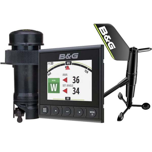 B&amp;G Triton2 Speed, Depth &amp; Wireless Wind System Pack - Triton&sup2; 4.1" Color Display, DST810 Transducer, WS320 Wireless Wind Sensor &amp; NMEA2000 Starter Kit