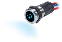 Blue Sea 4181 Backlit Push Button Switch 15A OFF-(ON)