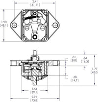 Blue Sea 7086 80A Panel Mount Circuit Breaker 285 Series