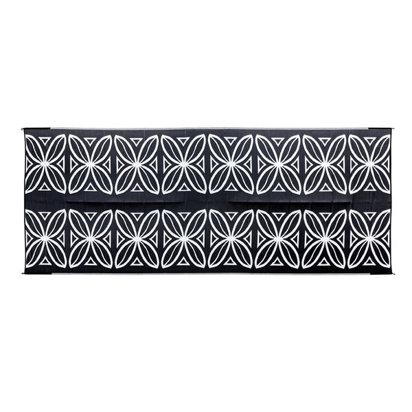 Camco 20x8 Reversible RV Outdoor Patio Mat - Charcoal