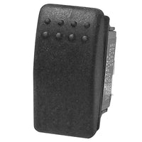 T-H Marine 12V 20A On-Off Rocker Switch, Snap-In Black