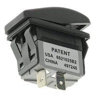 T-H Marine 12V 20A On-Off Rocker Switch, Snap-In Black