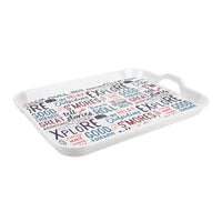 Camco 53486 Melamine RV Serving Tray, Graffiti Design