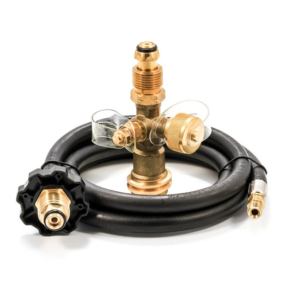 Camco 59125 4-Port Propane Tee with 5 ft Hose