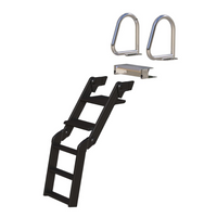 Taylor Made 5-Step Folding Pontoon Ladder | Handrails