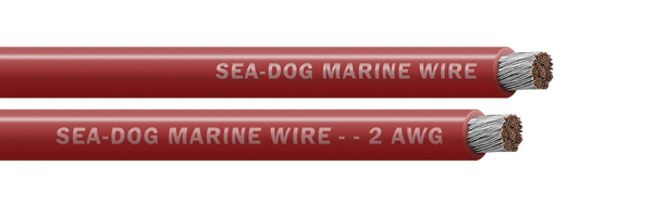 Sea Dog 2/0 AWG Red Battery Cable, 100 Ft Spool