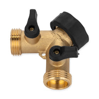 Camco 20123 Brass Y Valve, Fresh Water Hose Shut-Off