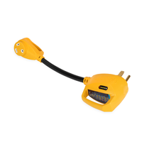 Camco 55563 50A-30A Dogbone Adapter, Surge Protected