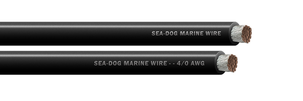 Sea-Dog 4/0 AWG Battery Cable, Black, 50 ft Spool