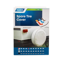 Camco 45348 Vinyl Spare Tire Cover, 24 Inch Arctic White