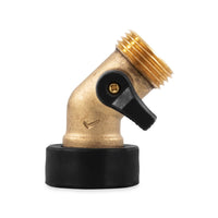 Camco 20173 45-Degree Brass Water Fill Hose Valve