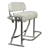 Springfield Leaning Post Fishing Seat, White