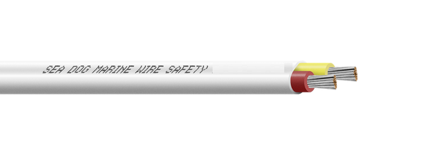 Sea-Dog 18/2 AWG Marine Duplex Wire, 100 ft Red/Yellow