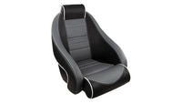 Springfield Stingray Flip-Up Bucket Helm Seat | Black/Gray