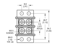 Egis 2220-02 2-Circuit 20A Terminal Block