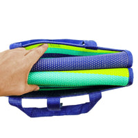 Camco 42806 Handy Mat, 5x6.5 ft Blue RV Patio Mat