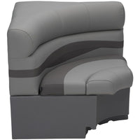 Taylor Made Square Corner Lounge Boat Seat, Charcoal