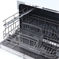 Magic Chef MCSCD6W5 Countertop Dishwasher, 6 Settings