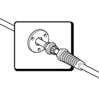 T-H Marine Bulkhead Strain Relief Hose Kit, Black