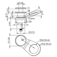 TACO Metals Quick Release Pontoon Fender Lock