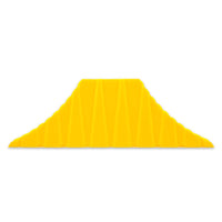 Camco 44435 Tandem Wheel Chock, Yellow Hard Plastic