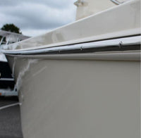 TACO Metals Rigid Rub Rail, Frosty White, 20 ft
