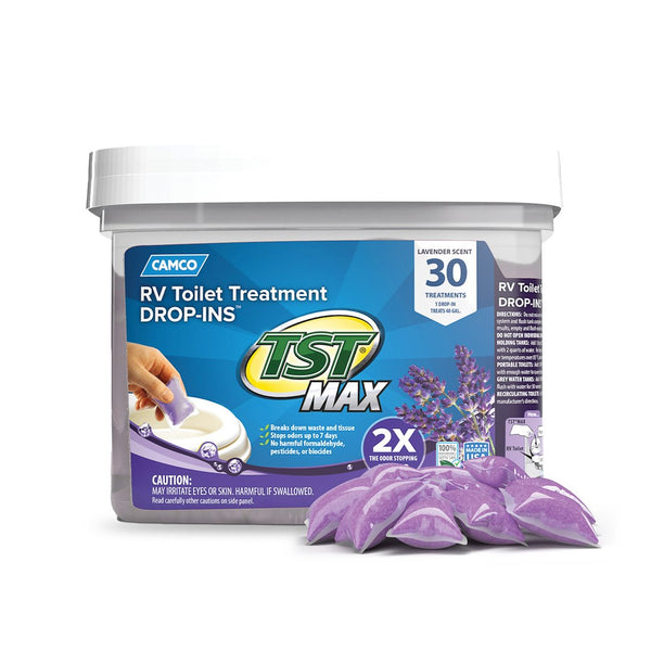 Camco TST MAX Lavender Drop-INs Tank Treatment 30-Pack