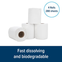 Camco TST 1-Ply RV & Marine Toilet Tissue, 4 Rolls