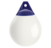 Polyform A-2 Buoy Fender | White PVC 30-40 ft Boats